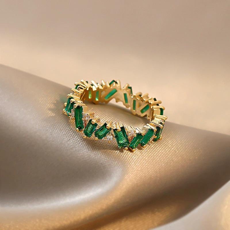 The Emerald Bohemia Band Ring - I Spy Jewelry