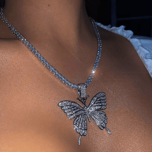 Icy Butterfly Necklace - I Spy Jewelry