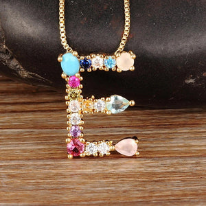 The Rainbow Initial Variety Necklace - I Spy Jewelry