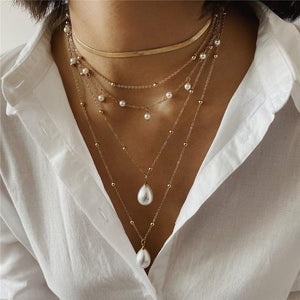 The Lynn Layered Pearl Necklace - I Spy Jewelry