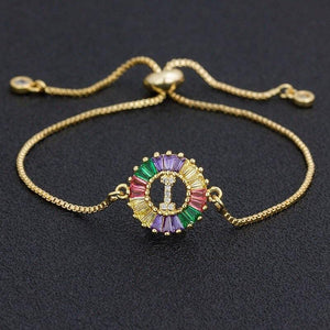 The Rainbow Initial Bracelet - I Spy Jewelry