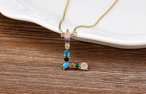 The Rainbow Initial Variety Necklace - I Spy Jewelry