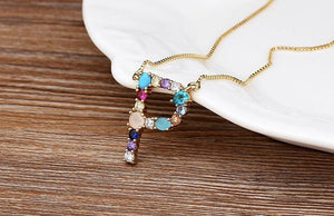 The Rainbow Initial Variety Necklace - I Spy Jewelry