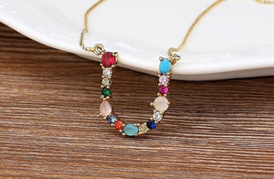 The Rainbow Initial Variety Necklace - I Spy Jewelry