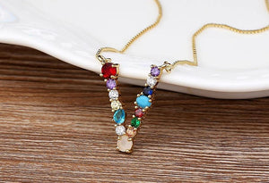 The Rainbow Initial Variety Necklace - I Spy Jewelry