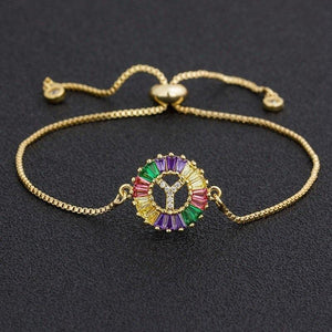 The Rainbow Initial Bracelet - I Spy Jewelry