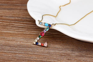 The Rainbow Initial Variety Necklace - I Spy Jewelry